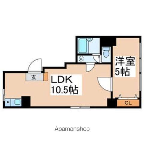 アトリオ(ワンルーム/2階)の間取り写真