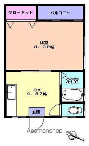 ハイツ151Ⅱ(1DK/1階)の間取り写真