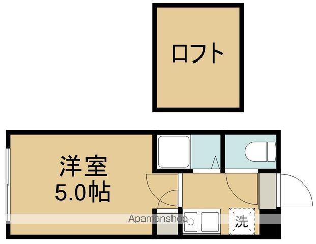 アップルハウス萩野町2(1K/1階)の間取り写真