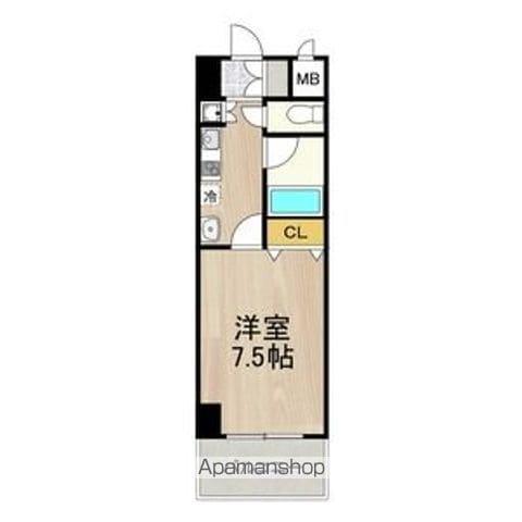 CITY SPIRE 名駅北(1K/9階)の間取り写真