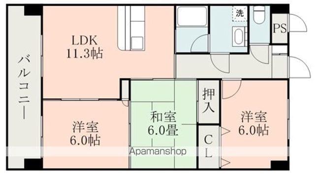 ルミナス(3LDK/2階)の間取り写真