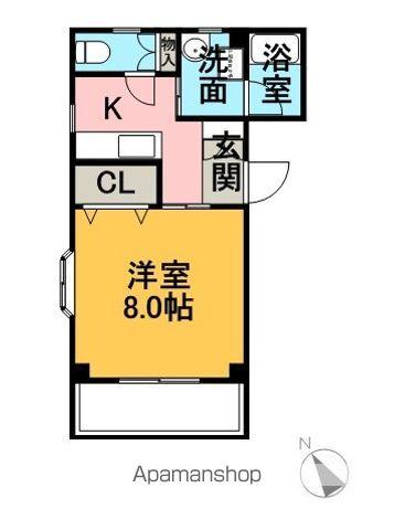 YS青山(1K/3階)の間取り写真