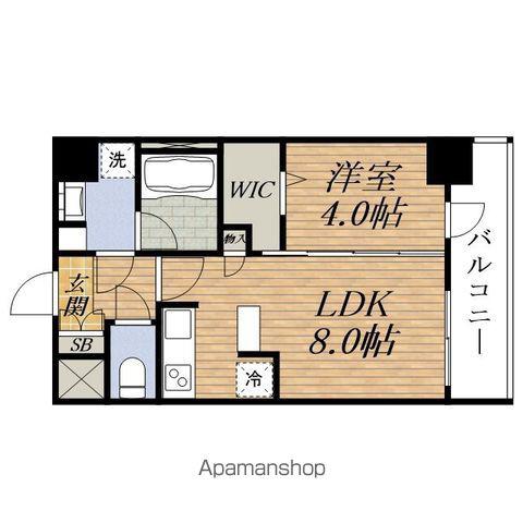 プランドール シンキタノ(1LDK/4階)の間取り写真