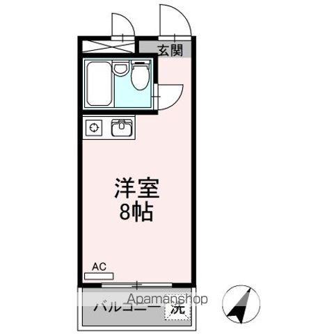 パーム南福岡(ワンルーム/3階)の間取り写真