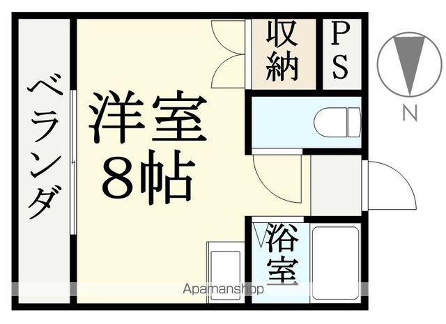 ハイムクマンド(ワンルーム/3階)の間取り写真