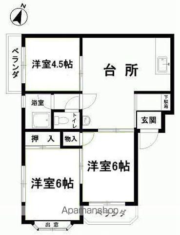 メゾン倉前(3LDK/4階)の間取り写真