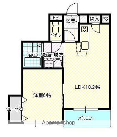 ストーリア駅南(1LDK/3階)の間取り写真