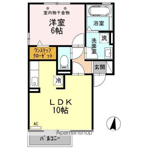 PALAZZO CONTE CONTE(1LDK/2階)の間取り写真