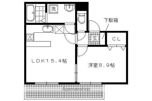 プレ・ディオス京大前(1LDK/4階)の間取り写真