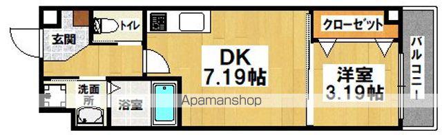 テラ我孫子西(1DK/3階)の間取り写真