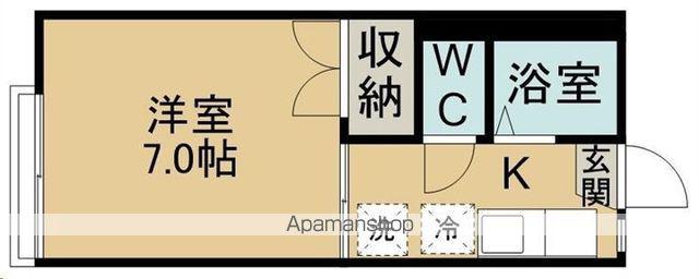 メゾンブランシュ(1K/2階)の間取り写真