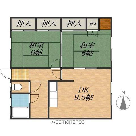 春栄マンション(2DK/2階)の間取り写真
