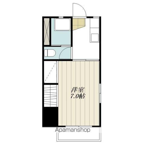 YDハイツ(1K/3階)の間取り写真