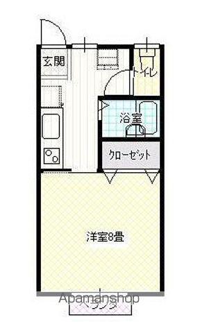 フォーレスト(1K/1階)の間取り写真