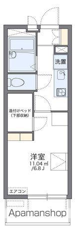 レオパレスたまゆら(1K/2階)の間取り写真