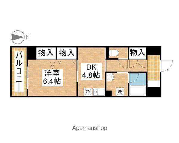 エスタシオン御器所(1DK/3階)の間取り写真