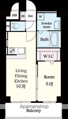 ウィリングコージー(1LDK/6階)の間取り写真