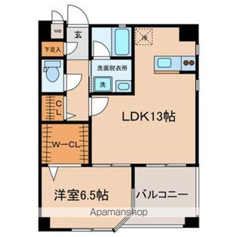 ESPOIRI(1LDK/3階)の間取り写真