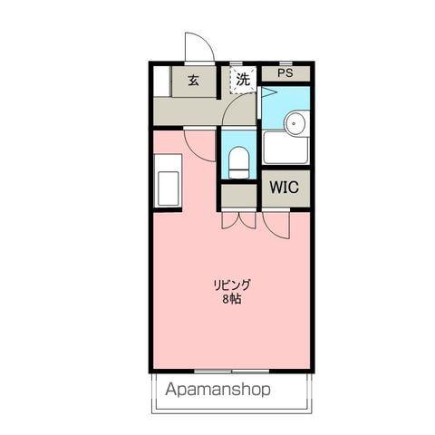 ハイツ太田Ⅱ(1K/3階)の間取り写真