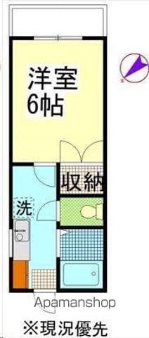 伊東ハイツ(1K/2階)の間取り写真