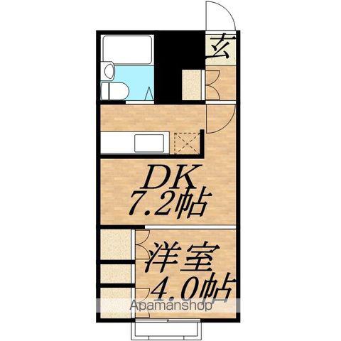 裏参道テラス(1DK/4階)の間取り写真
