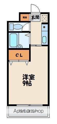 シールズ八田(ワンルーム/2階)の間取り写真