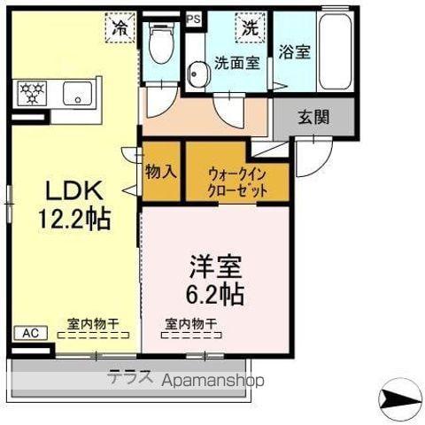 LEMON GRASS(1LDK/3階)の間取り写真