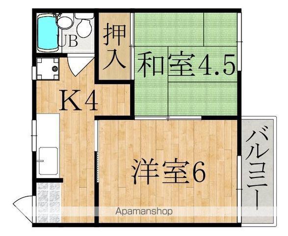 栄宏マンション(2K/2階)の間取り写真