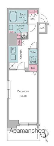 レジディア銀座東(1K/6階)の間取り写真