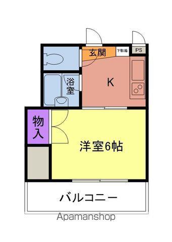 PLイースト光町(1K/3階)の間取り写真