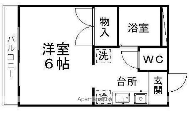 MYコーポ(1K/3階)の間取り写真