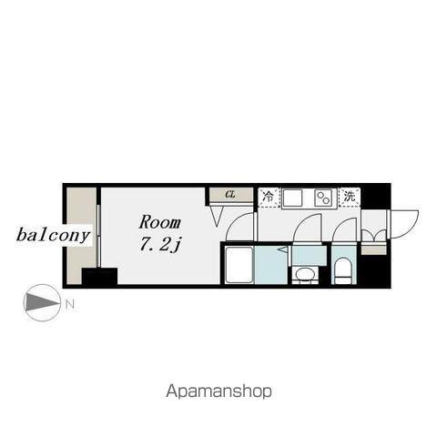 プレサンス上前津エレスタ(1K/11階)の間取り写真