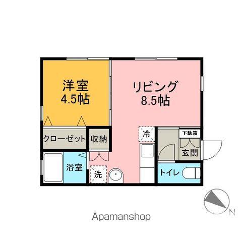 メゾンセンゴク(1LDK/2階)の間取り写真