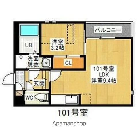 GRANDTIC東別院(1LDK/1階)の間取り写真