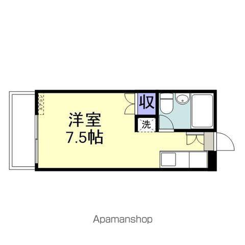 レジデンス今津(ワンルーム/2階)の間取り写真