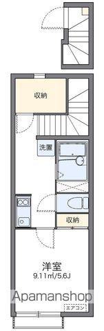 レオネクストフラッシュ新宿(1K/2階)の間取り写真