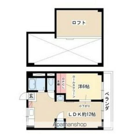 シーズンコート上小田井西Ⅰ(1LDK/4階)の間取り写真