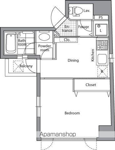レジディア文京千石 12階階 間取り