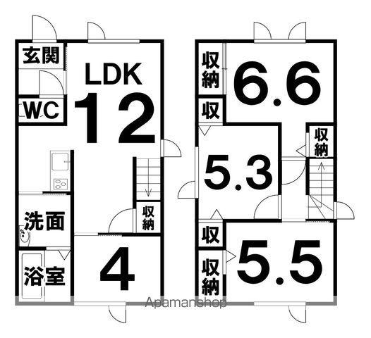 根室本線 帯広駅 徒歩21分 2階建 築1年(4LDK)の間取り写真