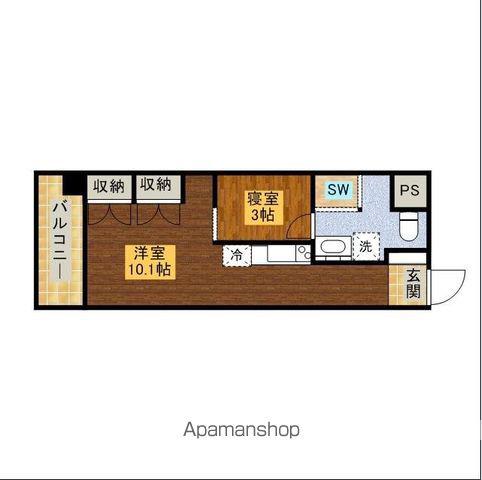 アルコ14(1LDK/8階)の間取り写真