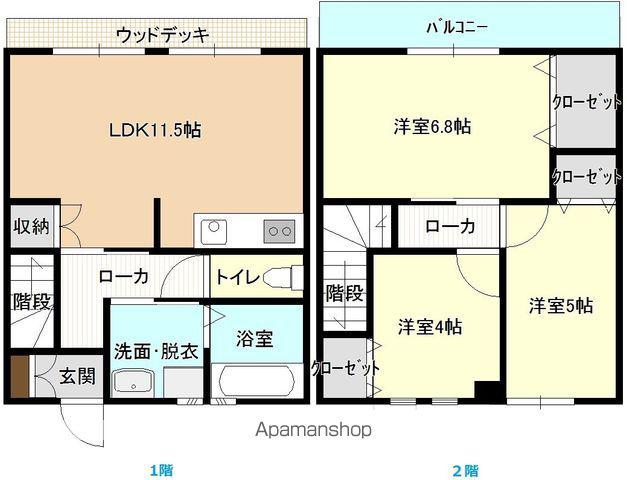 アーバンコート平原(3LDK)の間取り写真