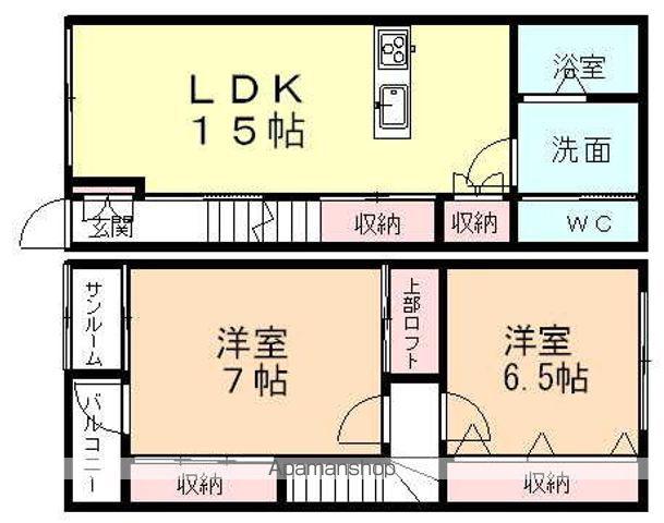 ファイン向新庄(2LDK)の間取り写真