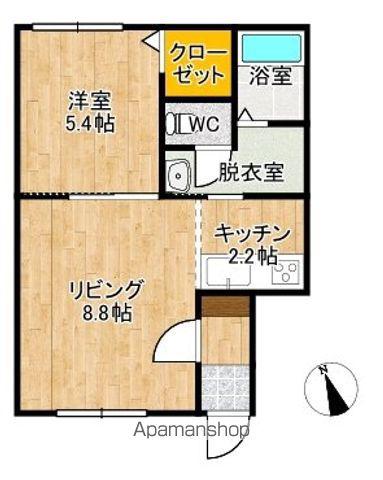 ビジネス・Ⅰ(1LDK/1階)の間取り写真