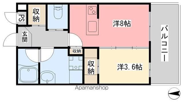 ANNEX RAINBOW TOWER(1LDK/10階)の間取り写真