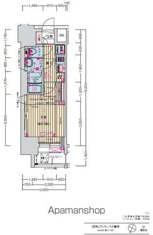 プレサンス大曽根駅前ファースト(1K/11階)の間取り写真