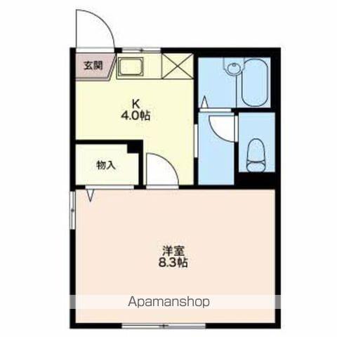 フレグランス・あすかB(1K/2階)の間取り写真