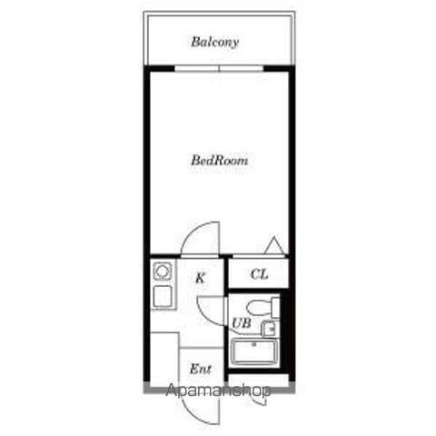 ド・ヌール吹上(1K/3階)の間取り写真