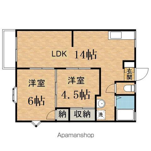 コーポフォーレスト(2LDK/1階)の間取り写真