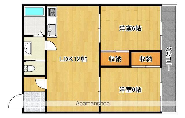 しののめハイツ(2LDK/2階)の間取り写真