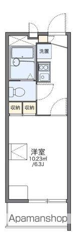 レオパレスパークビュー吉塚(1K/4階)の間取り写真